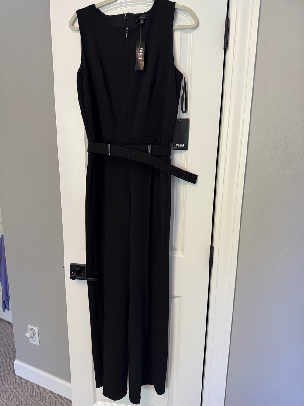 WHBM
Black Sleeveless Belted Jumpsuit
